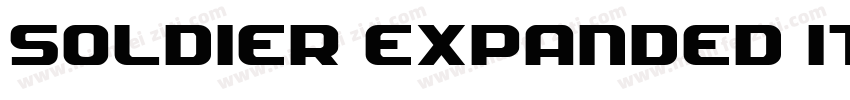 Soldier Expanded Italic Expanded It字体转换